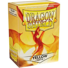 Dragon Shield - Matte Yellow Protective Card Sleeves (100 Count)