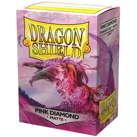Dragon Shield - Pink Diamond Protective Card Sleeves (Matte, 100 Count, Standard Size)
