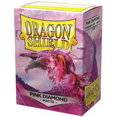 Dragon Shield - Pink Diamond Protective Card Sleeves (Matte, 100 Count, Standard Size)