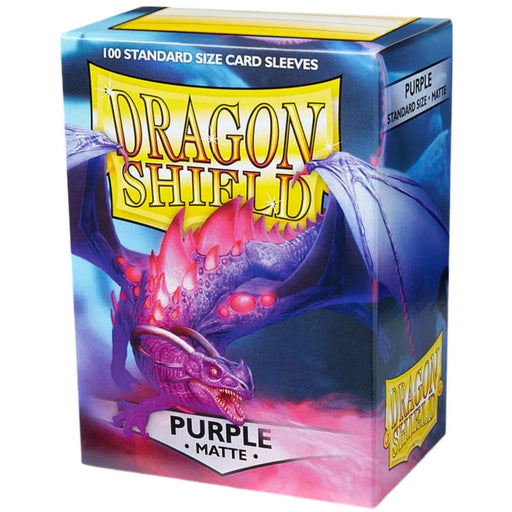 Dragon Shield - Purple Protective Card Sleeves (Matte, 100 Count, Standard Size)