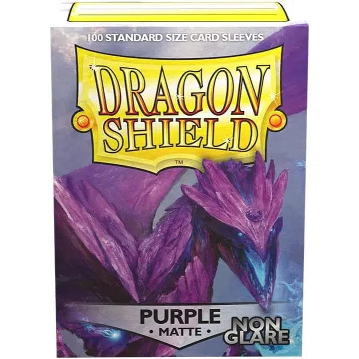 Dragon Shield - Purple Protective Card Sleeves (Matte, Non-Glare, 100 Count, Standard Size)