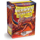 Dragon Shield - Red Protective Card Sleeves (Matte, 100 Count, Standard Size)