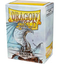 Dragon Shield - Silver Protective Card Sleeves (Matte, 100 Count, Standard Size)