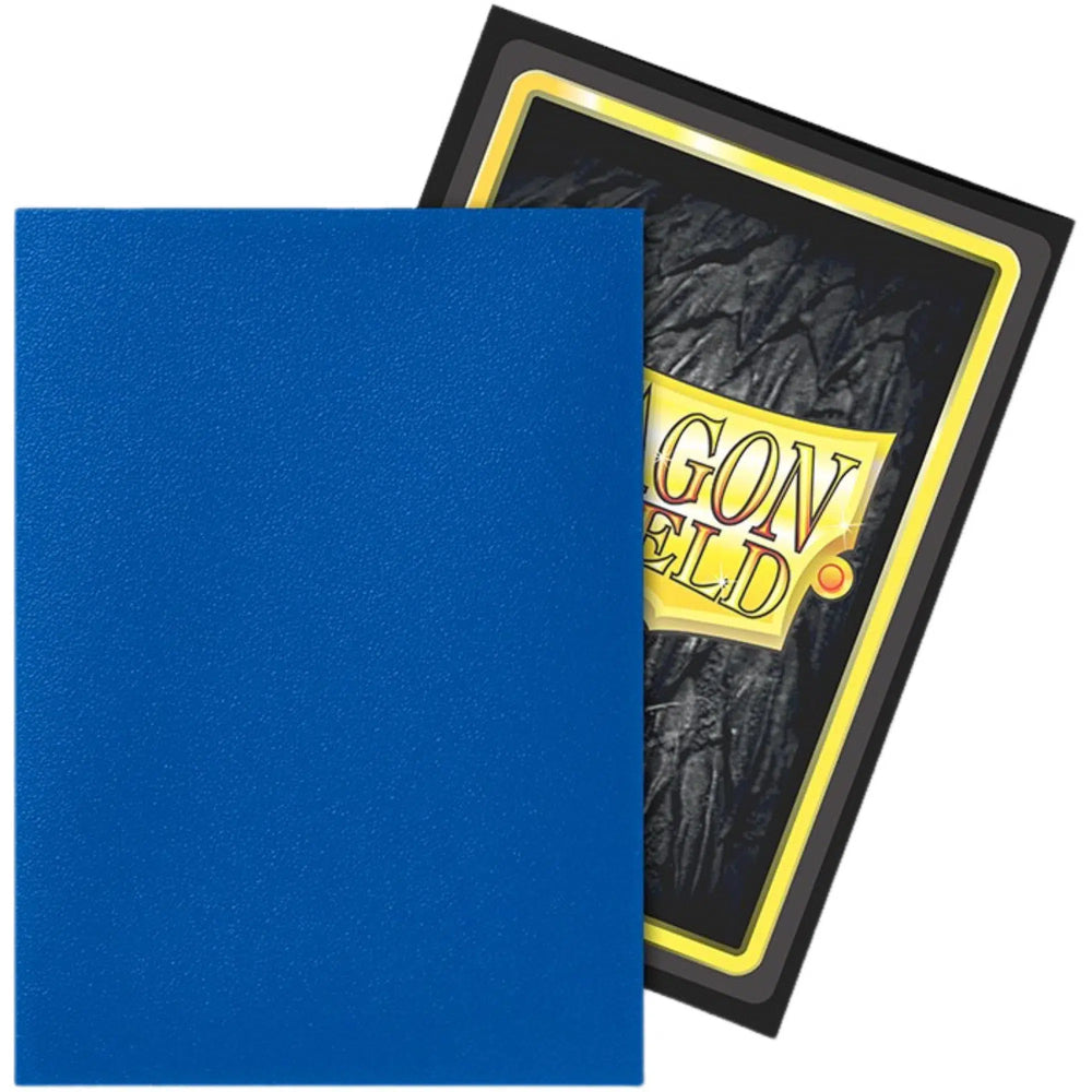 Dragon Shield - Wisdom Dual Colored Protective Card Sleeves (Matte, Blue & Black, 100 Count, Standard Size)