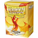 Dragon Shield - Yellow Protective Card Sleeves (Matte, 100 Count, Standard Size)