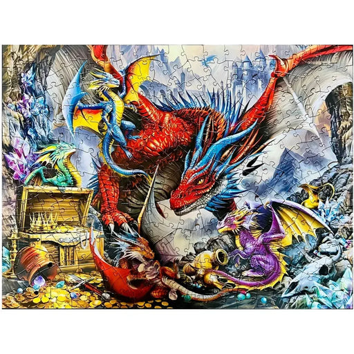 Dragon's Horde Jigsaw Puzzle with Bonus Poster (300 Pieces) - MasterPieces - Medley EZ Grip Series