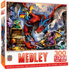 Dragon's Horde Jigsaw Puzzle with Bonus Poster (300 Pieces) - MasterPieces - Medley EZ Grip Series