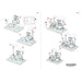 Drum Set 3D Figure Model Kit (Steel, Easy Difficulty) - Fascinations - Metal Earth Series - (2023)