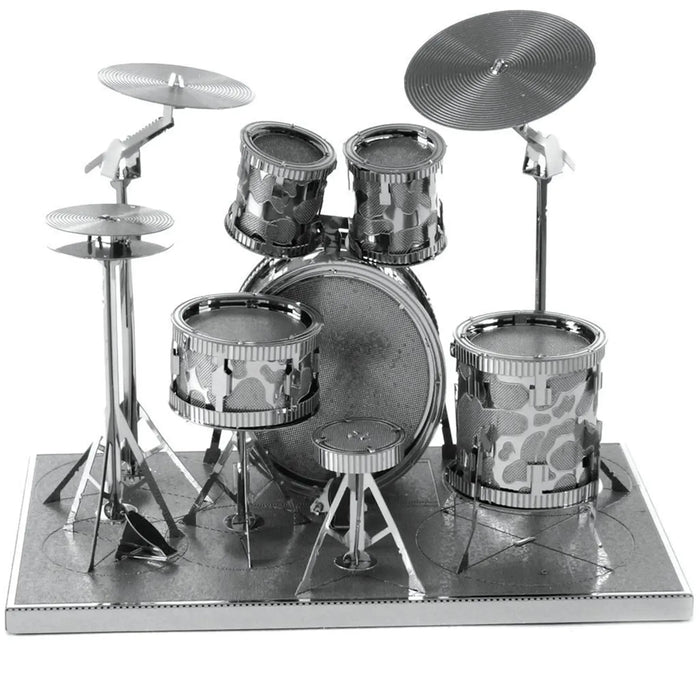 Drum Set 3D Figure Model Kit (Steel, Easy Difficulty) - Fascinations - Metal Earth Series - (2023)