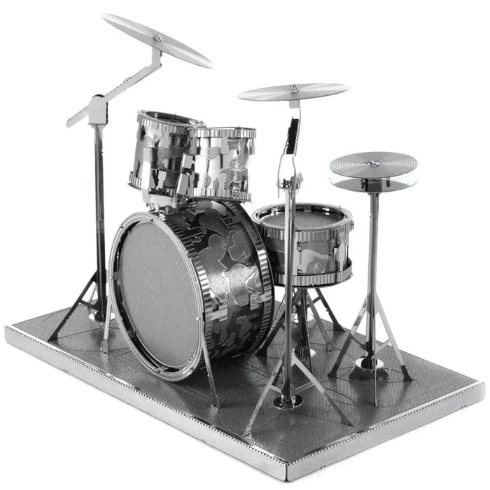 Drum Set 3D Figure Model Kit (Steel, Easy Difficulty) - Fascinations - Metal Earth Series - (2023)