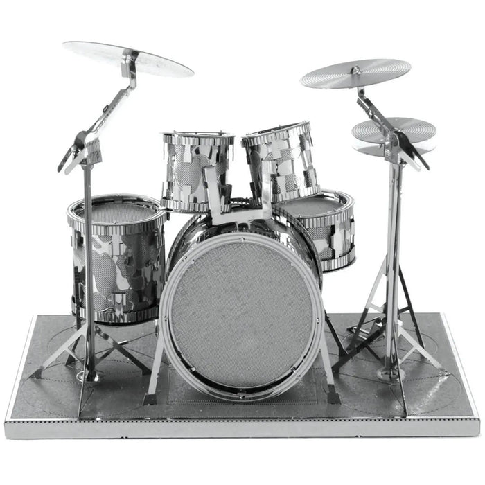 Drum Set 3D Figure Model Kit (Steel, Easy Difficulty) - Fascinations - Metal Earth Series - (2023)