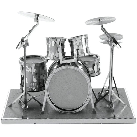 Drum Set 3D Figure Model Kit (Steel, Easy Difficulty) - Fascinations - Metal Earth Series - (2023) - Image 5