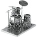 Drum Set 3D Figure Model Kit (Steel, Easy Difficulty) - Fascinations - Metal Earth Series - (2023)