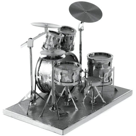 Drum Set 3D Figure Model Kit (Steel, Easy Difficulty) - Fascinations - Metal Earth Series - (2023) - Image 6
