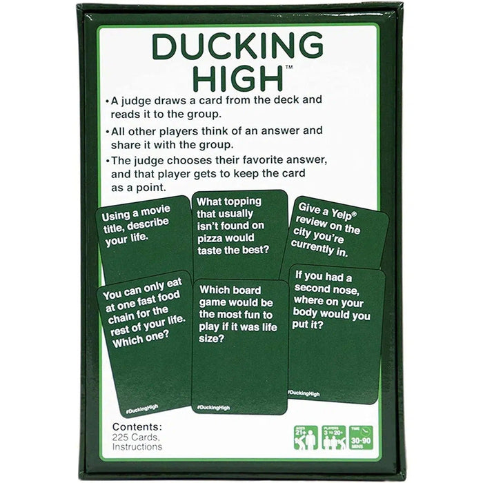 Ducking High - Adult Party Card Game for Adults (2-30 Players, Ages 21+) - Buzzed Games