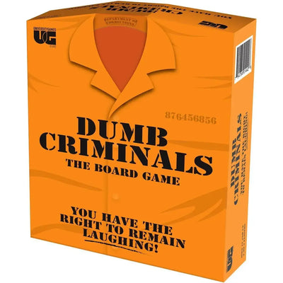 Dumb Criminals - Trivia Crime Board Game for Family, Adults, and Children (2-4 Players, Ages 12+) - University Games