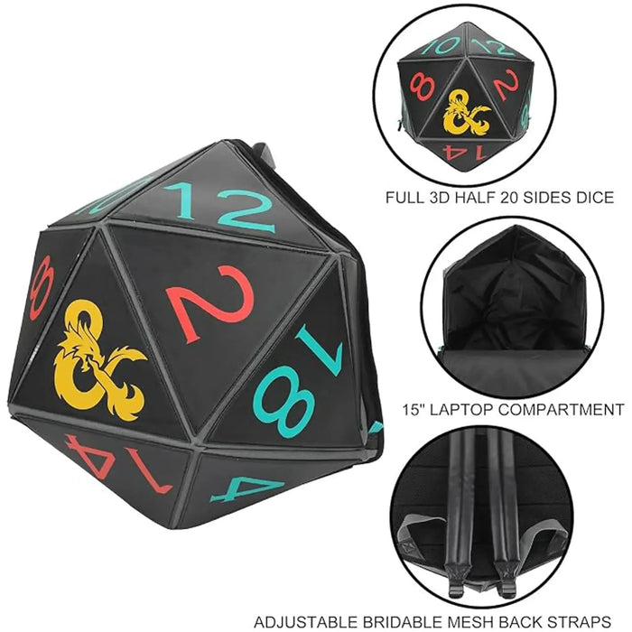 Dungeons & Dragons - D20 Shaped Laptop Backpack - Bioworld