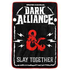 Dungeons & Dragons: Dark Alliance - "Slay Together" Plush Throw Blanket (Fleece, 45"x60") - Bioworld