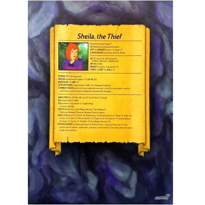 Dungeons & Dragons: The Animated Series - Sheila the Thief Action Figure (7") - Super7 - Ultimates! Wave 1 - (2024)