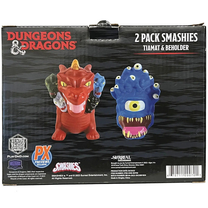 Dungeons & Dragons - Tiamat & Beholder Stress Squeeze Toy Set - Surreal Entertainment - SMASHIES Series