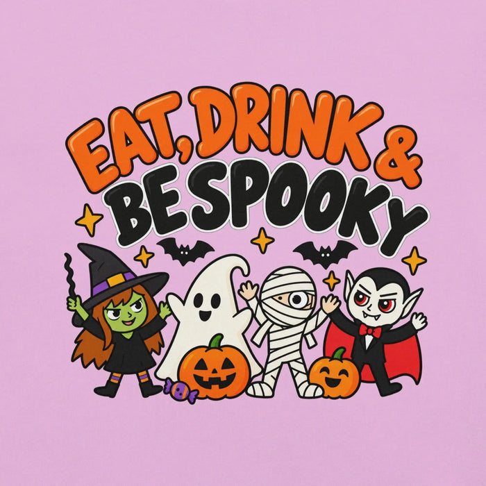 Eat, Drink & Bespooky T-Shirt - Funny Halloween Party Gag Gift Graphic Tee