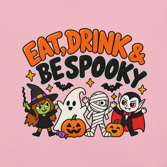Eat, Drink & Bespooky T-Shirt - Funny Halloween Party Gag Gift Graphic Tee