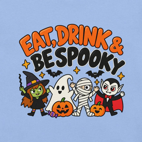 Eat, Drink & Bespooky T-Shirt - Funny Halloween Party Gag Gift Graphic Tee - Image 2