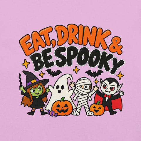 Eat, Drink & Bespooky T-Shirt - Funny Halloween Party Gag Gift Graphic Tee - Image 30