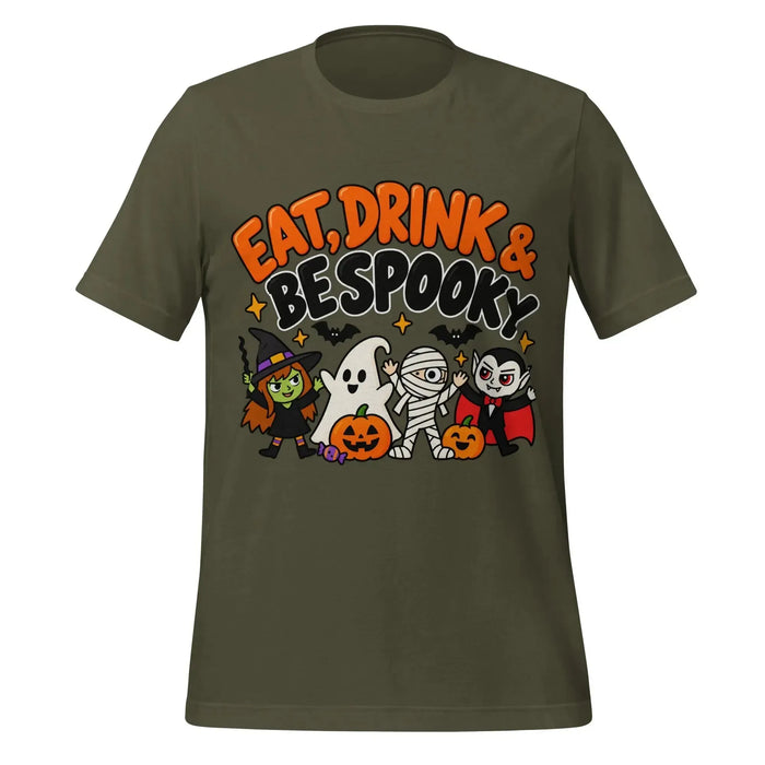 Eat, Drink & Bespooky T-Shirt - Funny Halloween Party Gag Gift Graphic Tee
