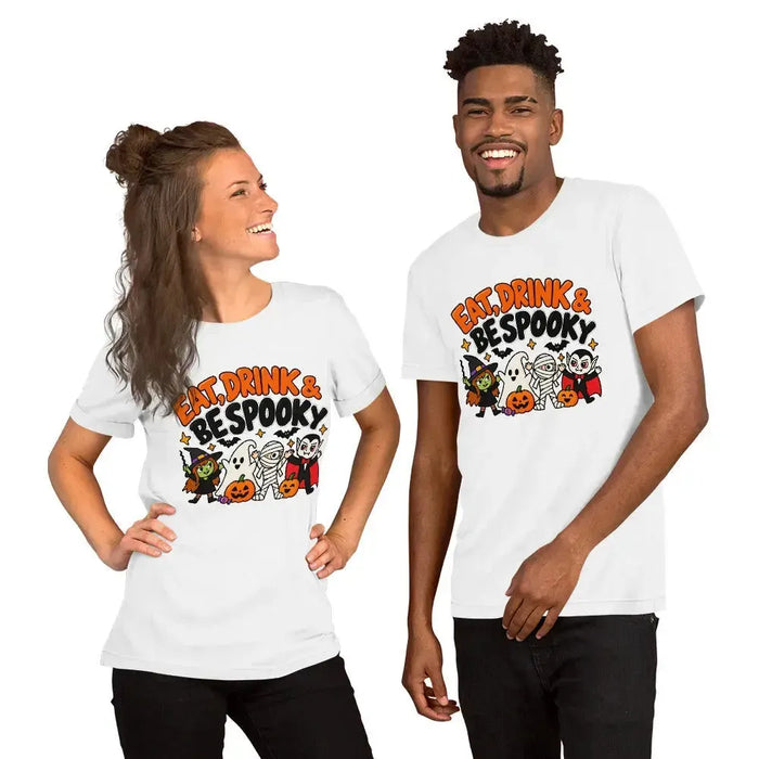 Eat, Drink & Bespooky T-Shirt - Funny Halloween Party Gag Gift Graphic Tee