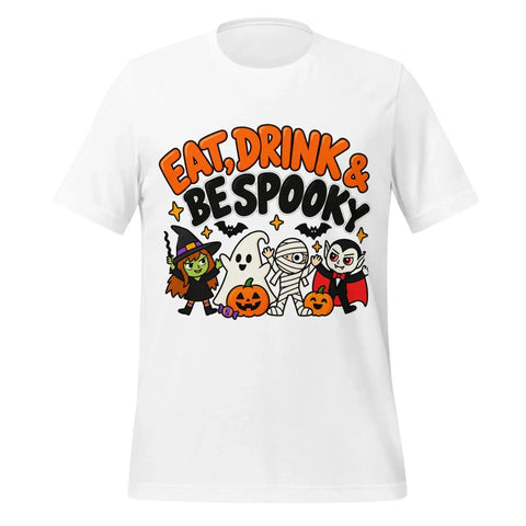 Eat, Drink & Bespooky T-Shirt - Funny Halloween Party Gag Gift Graphic Tee - Image 5