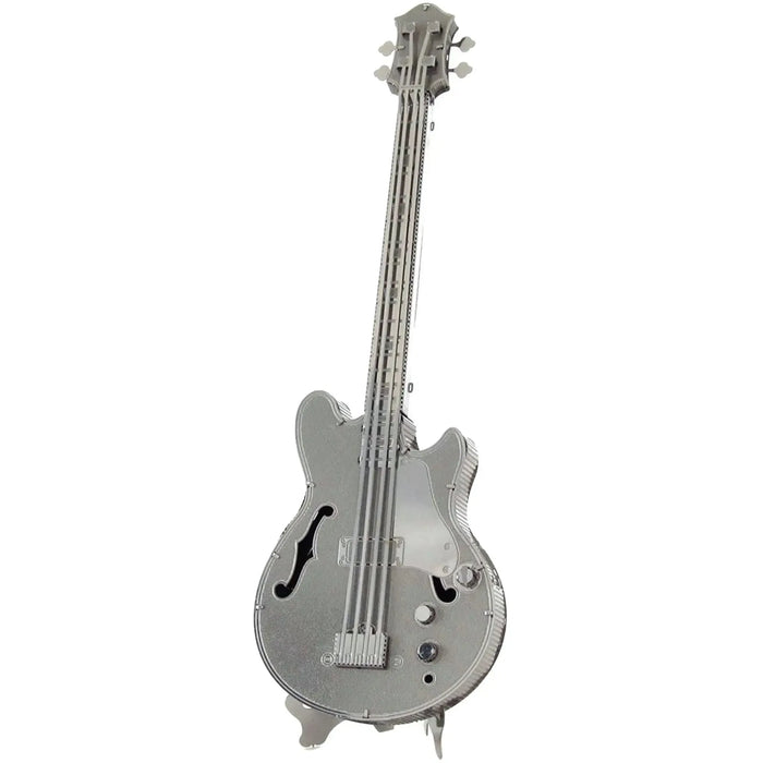 Electric Bass Guitar 3D Figure Model Kit (Steel, Easy Difficulty) - Fascinations - Metal Earth Series - (2023)