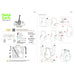 Electric Bass Guitar 3D Figure Model Kit (Steel, Easy Difficulty) - Fascinations - Metal Earth Series - (2023)
