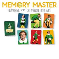 Elf: Memory Master - Team-Based Christmas Card Game for Family (4 Players, Ages 6+) - Aquarius