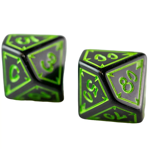 Elf Ranger Dice Set (7 Dice, Polyhedral) - Game Master Dice