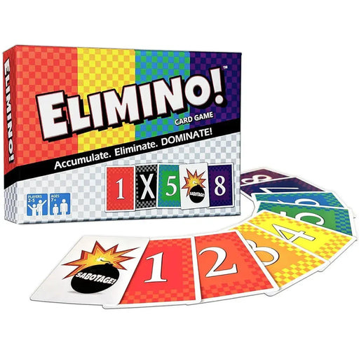 Elimino! - Party Abstract Card Game for Family, Adults, and Children (2-5 Players, Ages 7+) - Wishing Well Games