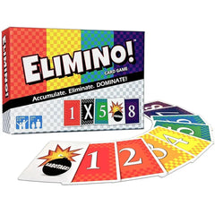 Elimino! - Party Abstract Card Game for Family, Adults, and Children (2-5 Players, Ages 7+) - Wishing Well Games