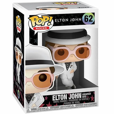 Elton John - Greatest Hits Album White Jacket Elton John Figure (3.75