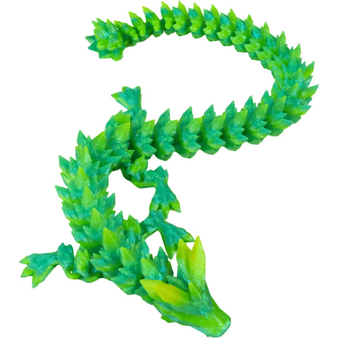 Emerald Spike Dragon Hatchling Toy Figure with Egg (3D Printed) - Wonderland Workshop - Image 3