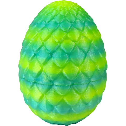 Emerald Spike Dragon Hatchling Toy Figure with Egg (3D Printed) - Wonderland Workshop - Image 4