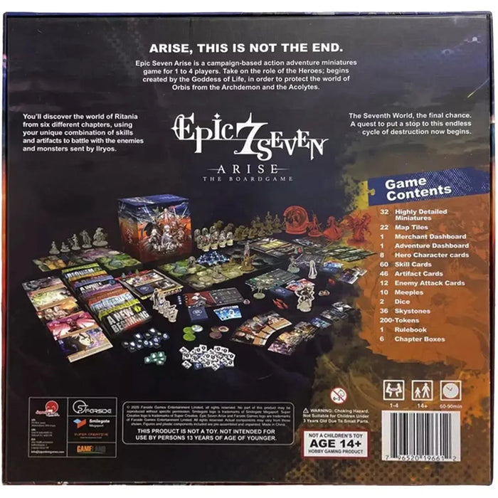 Epic Seven Arise: Core Box - Role-Playing Anime Board Game for Adults (1-4 Players, Ages 13+) - Japanime Games