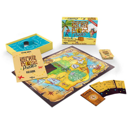 Escape Box Pirates - Cooperative Pirates Board Game for Family, Adults, and Children (2-6 Players, Ages 7+) - 404 Editions