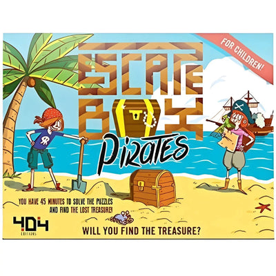 Escape Box Pirates - Cooperative Pirates Board Game for Family, Adults, and Children (2-6 Players, Ages 7+) - 404 Editions