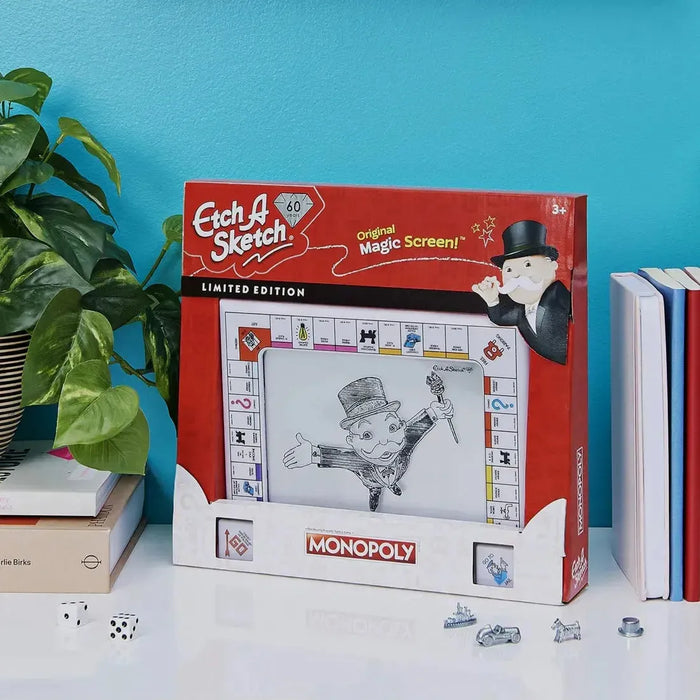 Etch A Sketch: Monopoly Limited Edition - Drawing Toy - Spin Master - Etch A Sketch 60th Anniversary Edition
