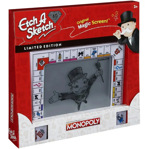 Etch A Sketch: Monopoly Limited Edition - Drawing Toy - Spin Master - Etch A Sketch 60th Anniversary Edition
