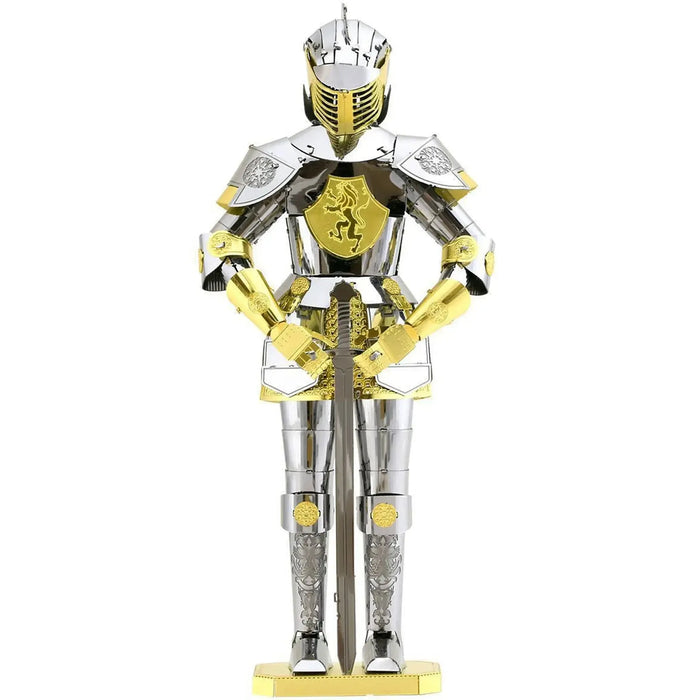 European Knight Armor 3D Figure Model Kit (Steel, Moderate Difficulty) - Fascinations - Metal Earth Series - (2023)