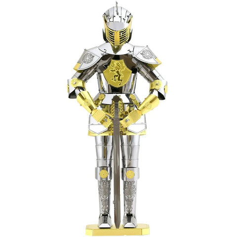 European Knight Armor 3D Figure Model Kit (Steel, Moderate Difficulty) - Fascinations - Metal Earth Series - (2023) - Image 2