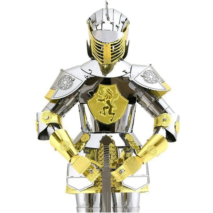 European Knight Armor 3D Figure Model Kit (Steel, Moderate Difficulty) - Fascinations - Metal Earth Series - (2023)