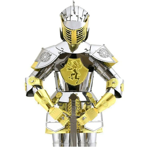 European Knight Armor 3D Figure Model Kit (Steel, Moderate Difficulty) - Fascinations - Metal Earth Series - (2023) - Image 4