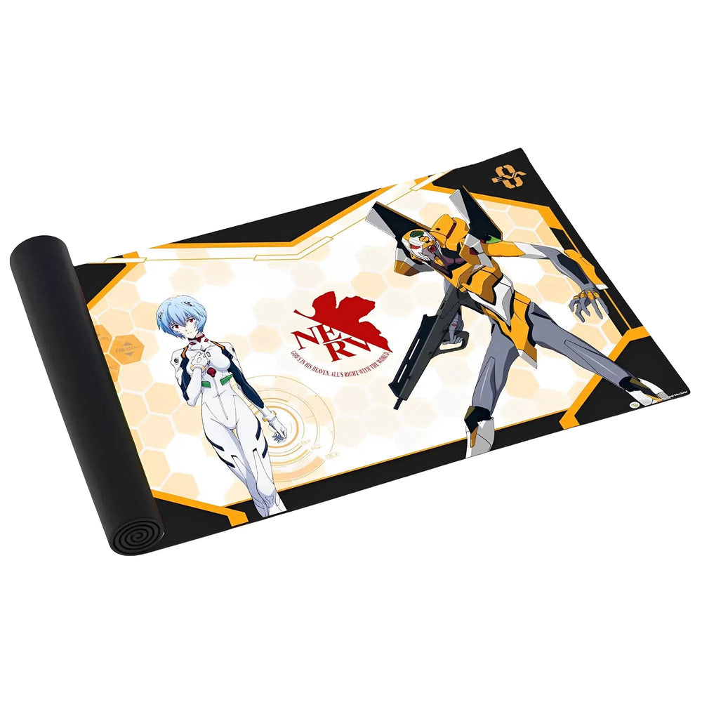 Evangelion - Rei Ayanami & EVA Unit-00 Card Game Standard Size Playmat - Japanime Games - Player's Choice Game Accessories Series